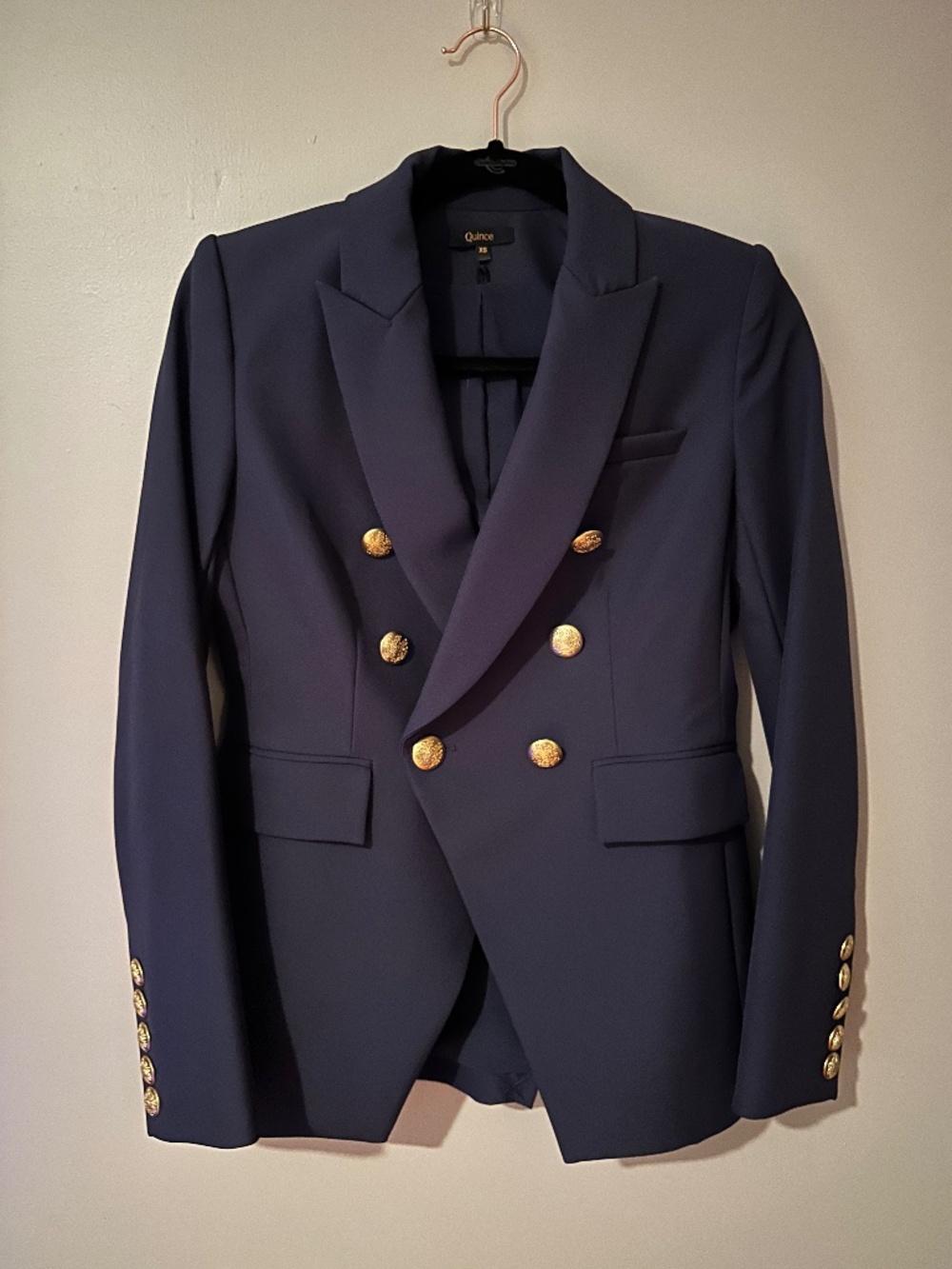 Quince Scuba Captain's Convertible Blazer Navy XS new